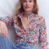 Women's Button Front Blouse